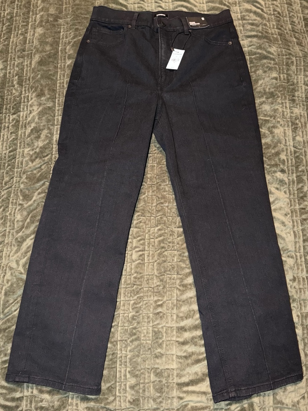 Express Women's Black Straight-Leg Pants